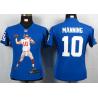 [Portrait Fashion] MANNING NY-Giant #10 Womens Football Jersey - Eli Manning Womens Football Jersey (Blue)_Free Shipping