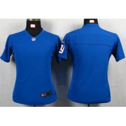 [Portrait Fashion] NY-Giant Womens Football Jersey - Womens Football Jersey (Blue,Blank)_Free Shipping