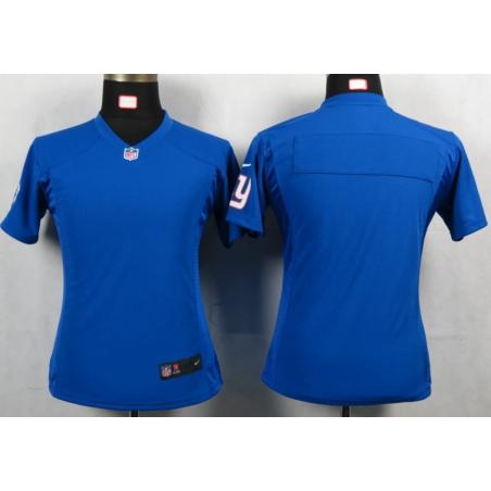[Portrait Fashion] NY-Giant Womens Football Jersey - Womens Football Jersey (Blue,Blank)_Free Shipping