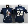 [Portrait Fashion] MATHEWS San Diego #24 Womens Football Jersey - Ryan Mathews Womens Football Jersey (Navy Blue)_Free Shipping
