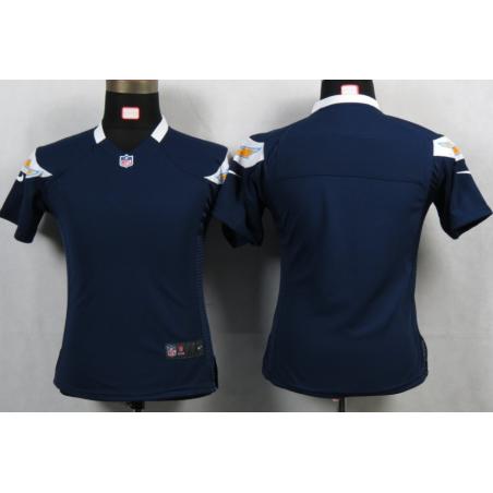 [Portrait Fashion] San Diego Womens Football Jersey - Womens Football Jersey (Navy Blue,Blank)_Free Shipping
