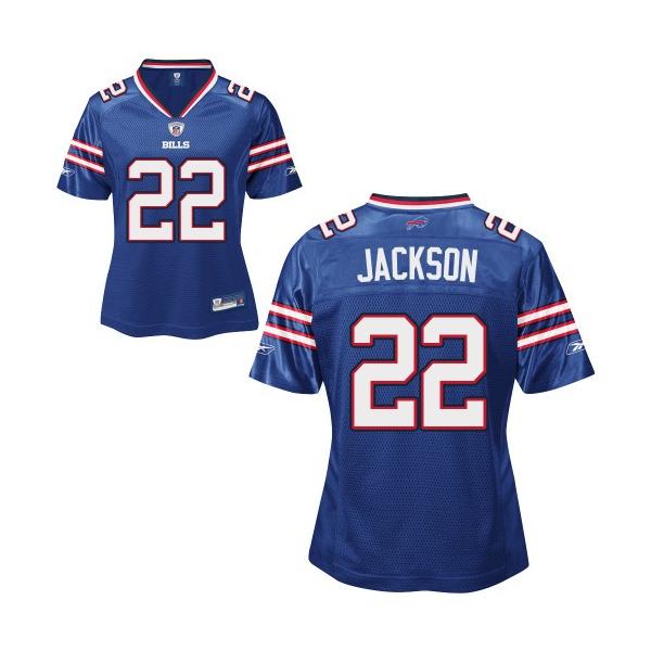 [Rbk Team Jersey] JACKSON Buffalo #22 Womens Football Jersey - Fred Jackson Womens Football Jersey (Light Blue)_Free Shipping