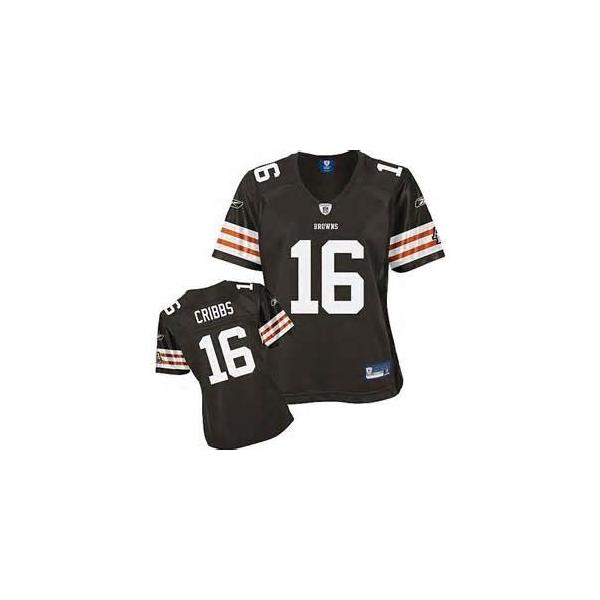 [Rbk Team Jersey]Cleveland 16 Joshua Cribbs womens jersey Free shipping Womens Size Small