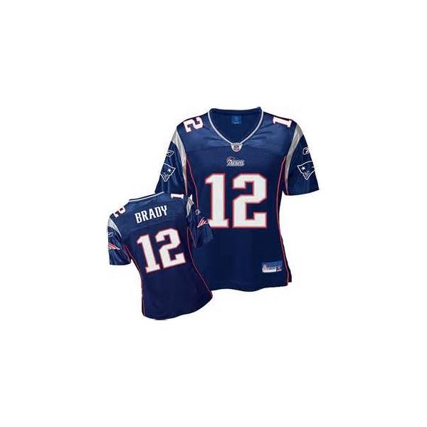[Rbk Team Jersey] BRADY New England #12 Womens Football Jersey - Tom Brady Womens Football Jersey (Blue)_Free Shipping