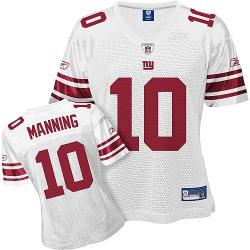 [Rbk Team Jersey] MANNING NY-Giant #10 Womens Football Jersey - Eli Manning Womens Football Jersey (White)_Free Shipping