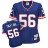 [Rbk Team Jersey] TAYLOR NY-Giant #56 Womens Football Jersey - Lowrence Taylor Womens Football Jersey (Blue)_Free Shipping