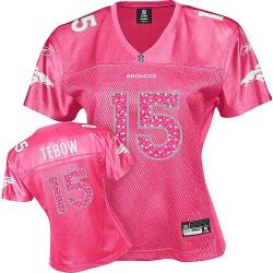 [Sweetheart] TEBOW Denver #15 Womens Football Jersey - Tim Tebow Womens Football Jersey (Red)_Free Shipping