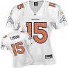 [Sweetheart] TEBOW Denver #15 Womens Football Jersey - Tim Tebow Womens Football Jersey (White)_Free Shipping