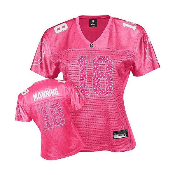 [Sweetheart] MANNING Indianapolis #18 Womens Football Jersey - Peyton Manning Womens Football Jersey (Red)_Free Shipping