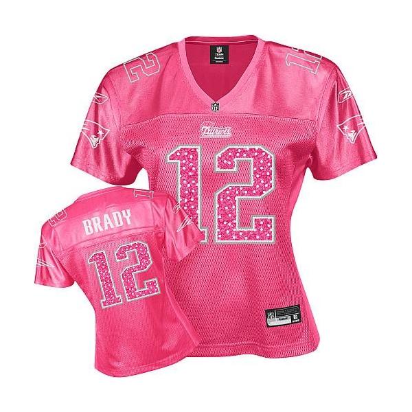 [Sweetheart] BRADY New England #12 Womens Football Jersey - Tom Brady Womens Football Jersey (Red)_Free Shipping
