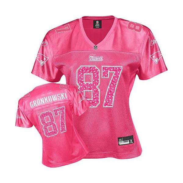 [Sweetheart] GRONKOWSKI New England #87 Womens Football Jersey - Rob Gronkowski Womens Football Jersey (Red)_Free Shipping