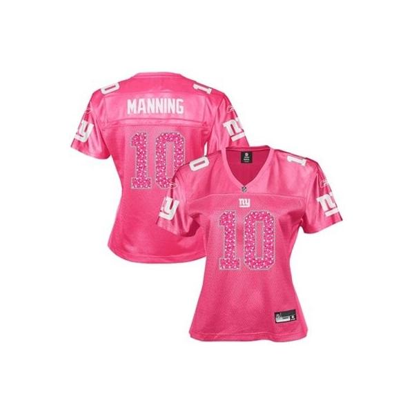 [Sweetheart] MANNING NY-Giant #10 Womens Football Jersey - Eli Manning Womens Football Jersey (Red)_Free Shipping