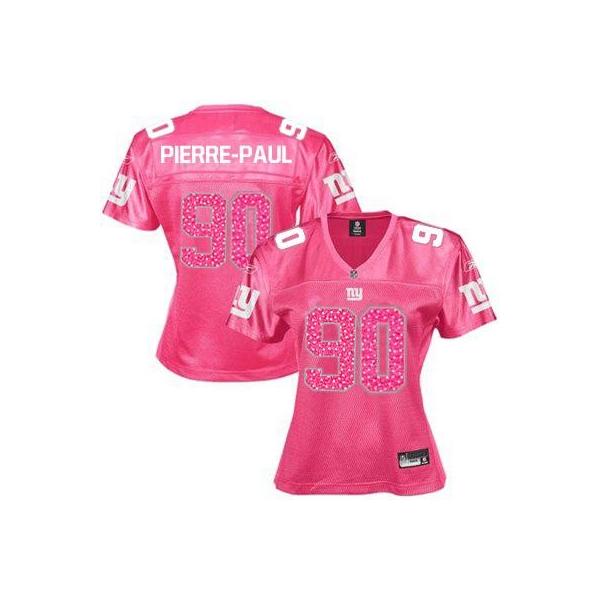 [Sweetheart] PIERRE-PAUL NY-Giant #90 Womens Football Jersey - Jason Pierre-Paul Womens Football Jersey (Red)_Free Shipping