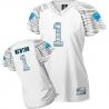 [Zebra Field Flirt] NEWTON Carolina #1 Womens Football Jersey - Cam Newton Womens Football Jersey (White)_Free Shipping