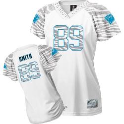 [Zebra Field Flirt] SMITH Carolina #89 Womens Football Jersey - Steve Smith Womens Football Jersey (White)_Free Shipping