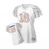 [Zebra Field Flirt] MANNING Denver #18 Womens Football Jersey - Peyton Manning Womens Football Jersey (White)_Free Shipping