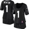 [BCA DRESS] NEWTON Carolina #1 Womens Football Jersey - Cam Newton Womens Football Jersey (Black)_Free Shipping