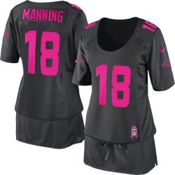 [BCA DRESS] MANNING Denver #18 Womens Football Jersey - Peyton Manning Womens Football Jersey (Grey)_Free Shipping