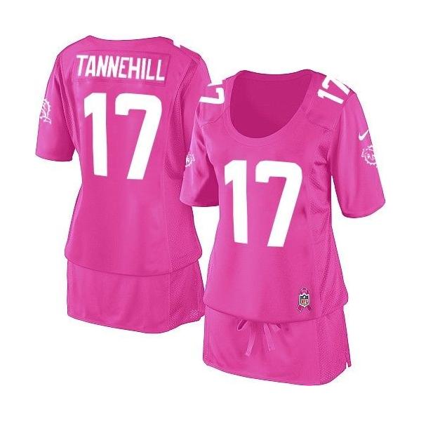[BCA DRESS] TANNEHILL Miami #17 Womens Football Jersey - Ryan Tannehill Womens Football Jersey (Pink)_Free Shipping