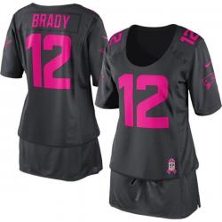 BCA DRESS]New England #12 Tom Brady womens jersey Free shipping