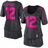 [BCA DRESS] BRADY New England #12 Womens Football Jersey - Tom Brady Womens Football Jersey (Grey)_Free Shipping