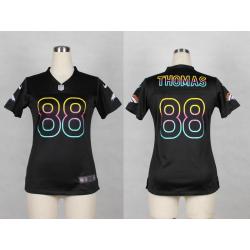 [Black Fashion] THOMAS Denver #88 Womens Football Jersey - Demaryius Thomas Womens Football Jersey_Free Shipping