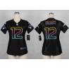 [Black Fashion] BRADY New England #12 Womens Football Jersey - Tom Brady Womens Football Jersey_Free Shipping