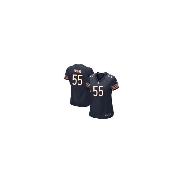 [Game] BRIGGS Chicago #55 Womens Football Jersey - Lance Briggs Womens Football Jersey (Blue)_Free Shipping
