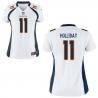 [Game] HOLLIDAY Denver #11 Womens Football Jersey - Trindon Holliday Womens Football Jersey (White)_Free Shipping