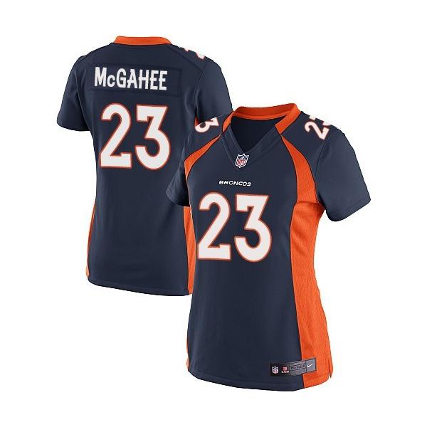 [Game] MCGAHEE Denver #23 Womens Football Jersey - Willis McGahee Womens Football Jersey (Blue)_Free Shipping