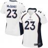 [Game] MCGAHEE Denver #23 Womens Football Jersey - Willis McGahee Womens Football Jersey (White)_Free Shipping