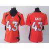 [Game] WARD Denver #43 Womens Football Jersey - T.J. Ward Womens Football Jersey (Orange)_Free Shipping