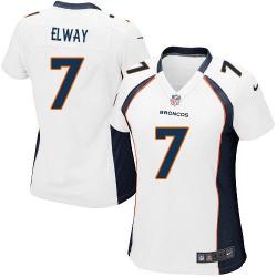 [Game] ELWAY Denver #7 Womens Football Jersey - John Elway Womens Football Jersey (White)_Free Shipping