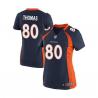 [Game] THOMAS Denver #80 Womens Football Jersey - Julius Thomas Womens Football Jersey (Blue)_Free Shipping