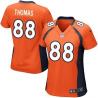[Game] THOMAS Denver #88 Womens Football Jersey - Demaryius Thomas Womens Football Jersey (Orange)_Free Shipping