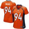 [Game] WARE Denver #94 Womens Football Jersey - DeMarcus Ware Womens Football Jersey (Orange)_Free Shipping