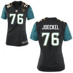 [Game] JOECKEL Jacksonville #76 Womens Football Jersey - Luke Joeckel Womens Football Jersey (Black, NEW)_Free Shipping