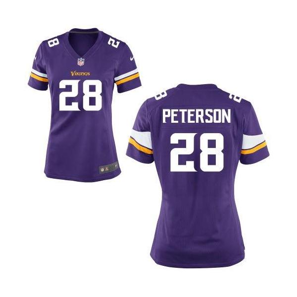 [Game]Minnesota #28 Adrian Peterson womens jersey Free shipping