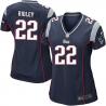 [Game] RIDLEY New England #22 Womens Football Jersey - Stevan Ridley Womens Football Jersey (Blue)_Free Shipping