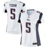 [Game] TEBOW New England #5 Womens Football Jersey - Tim Tebow Womens Football Jersey (White)_Free Shipping