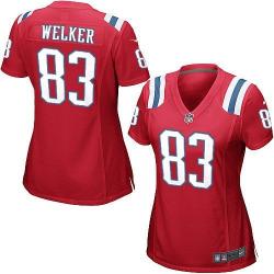 [Game] WELKER New England #83 Womens Football Jersey - Wes Welker Womens Football Jersey (Red)_Free Shipping
