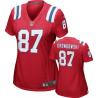 [Game] GRONKOWSKI New England #87 Womens Football Jersey - Rob Gronkowski Womens Football Jersey (Red)_Free Shipping
