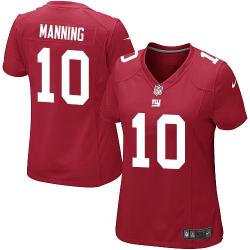 [Game] MANNING NY-Giant #10 Womens Football Jersey - Eli Manning Womens Football Jersey (Red)_Free Shipping