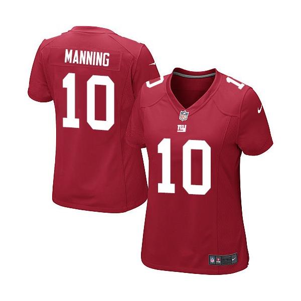 [Game] MANNING NY-Giant #10 Womens Football Jersey - Eli Manning Womens Football Jersey (Red)_Free Shipping
