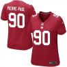 [Game] PIERRE-PAUL NY-Giant #90 Womens Football Jersey - Jason Pierre-Paul Womens Football Jersey (Red)_Free Shipping