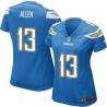 [Game] ALLEN San Diego #13 Womens Football Jersey - Keenan Allen Womens Football Jersey (Light Blue, 2014 NEW)_Free Shipping