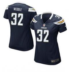 [Game] WEDDLE San Diego #32 Womens Football Jersey - Eric Weddle Womens Football Jersey (Navy Blue)_Free Shipping