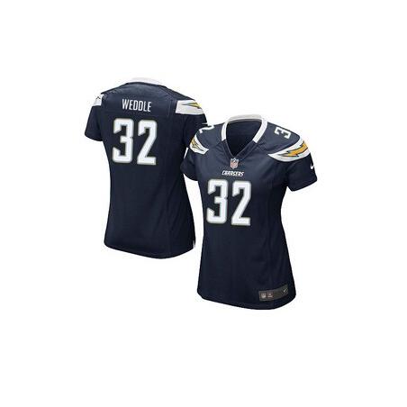[Game] WEDDLE San Diego #32 Womens Football Jersey - Eric Weddle Womens Football Jersey (Navy Blue)_Free Shipping
