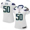 [Game] TE'O San Diego #50 Womens Football Jersey - Manti TE'O Womens Football Jersey (White)_Free Shipping