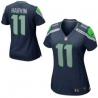 [Game] HARVIN Seattle #11 Womens Football Jersey - Percy Harvin Womens Football Jersey (Blue)_Free Shipping